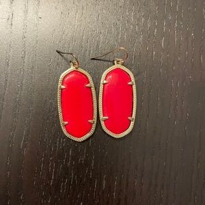 Kendra Scott red earrings